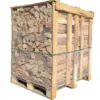 Kammergetrocknetes Brennholz – Eiche und Buche – 33 cm Scheite, Palette 2,5 Raummeter (1,75 m³)