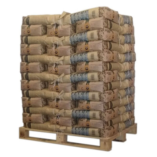 Badger Pellets – Palette mit 65 Säcken à 15 kg Badger Pellets – Palette mit 65 Säcken à 15 kg